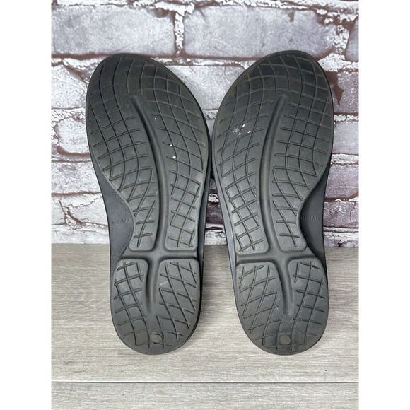 OOFOS OOahh Recovery Black Rubber Slip On Lightweight Sandals Men Sz 12M US/45EU main image 4